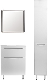 Style Line Мебель для ванной Бергамо Мини 60 белая Люкс антискрейтч Plus – фотография-11